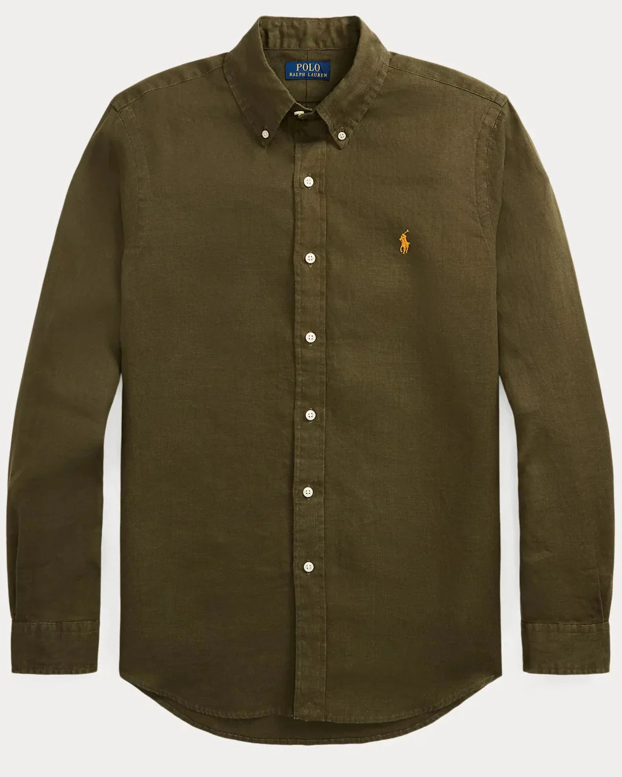 RL Olive LINEN Shirt