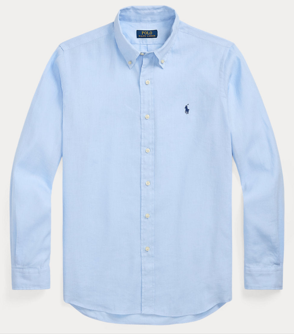 RL Sky Blue LINEN Shirt