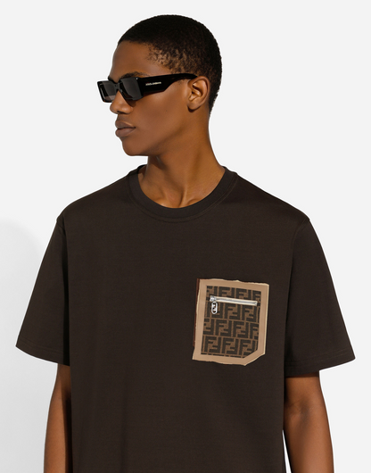Fendi Pocket T-shirt Brown