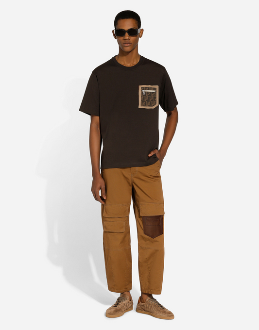 Fendi Pocket T-shirt Brown