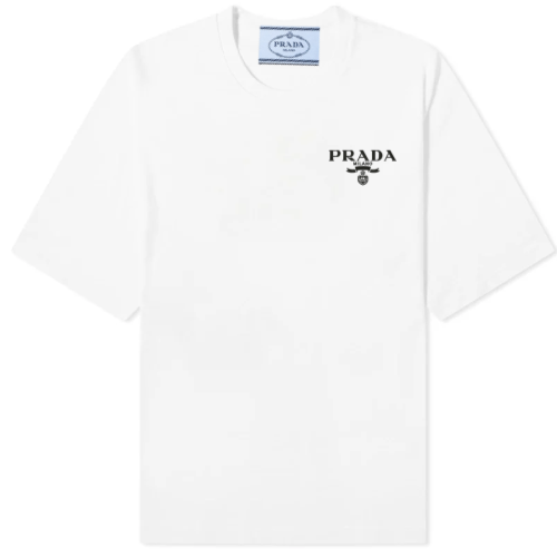Prada Signature Logo White T-shirt