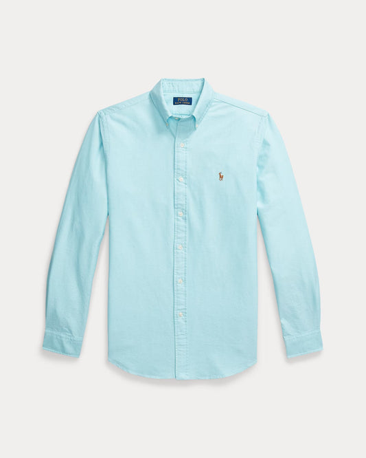 Aqua Blue Shirt Multi Logo