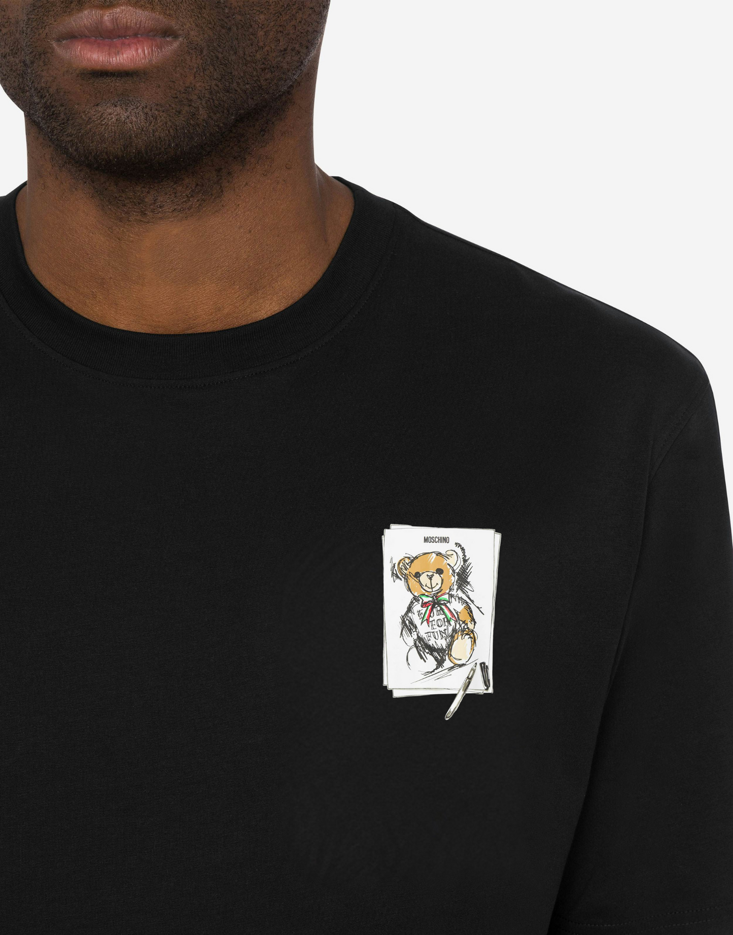 Moschino Teddy Bear Print T-shirt Small Logo