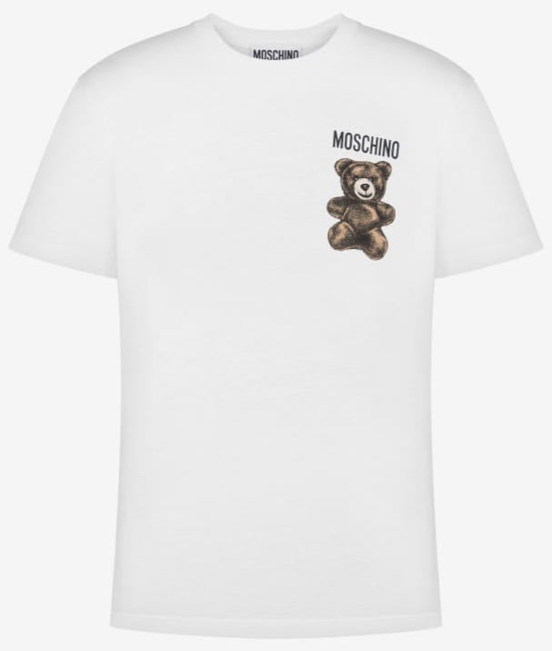 Moschino White Small Teddy Tshirt