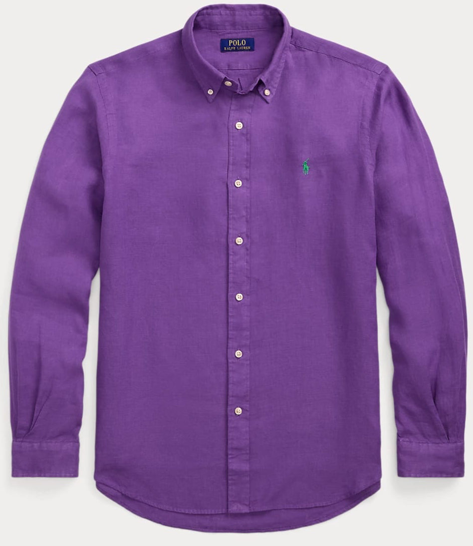 RL Purple LINEN Shirt