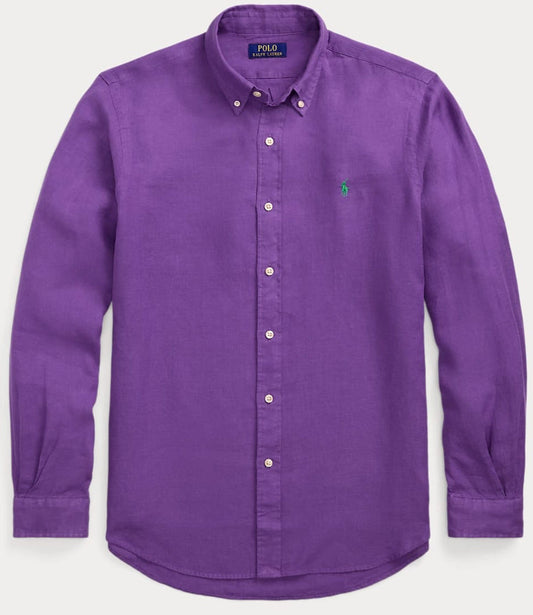 RL Purple LINEN Shirt