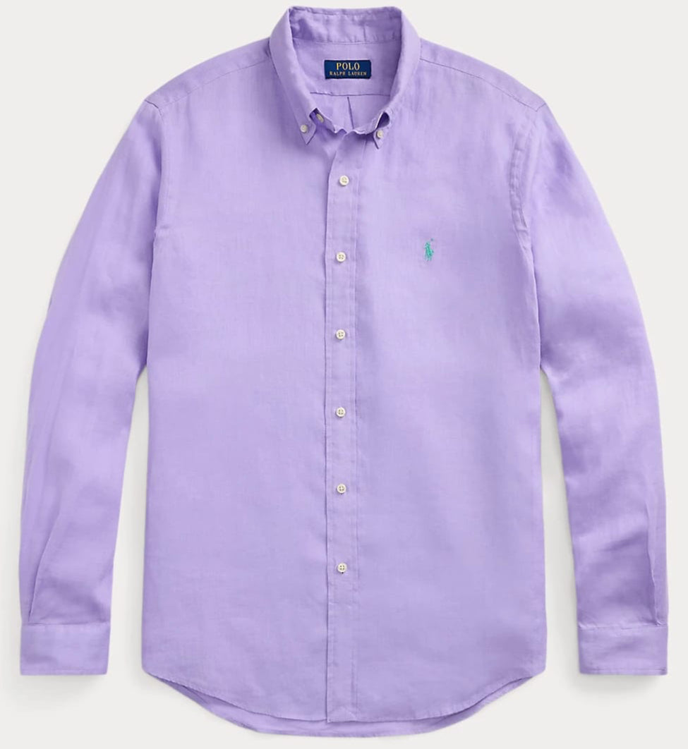 RL Lavendar LINEN Shirt