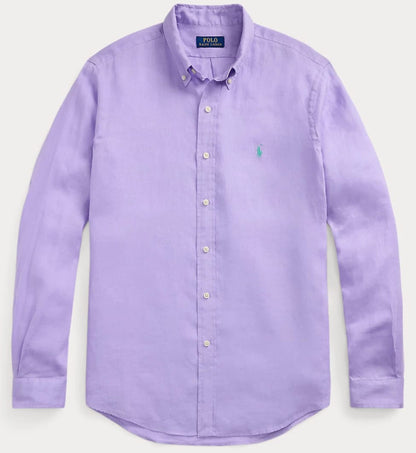 RL Lavendar LINEN Shirt