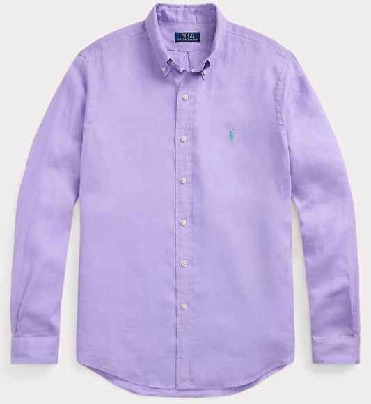 RL Lavendar LINEN Shirt