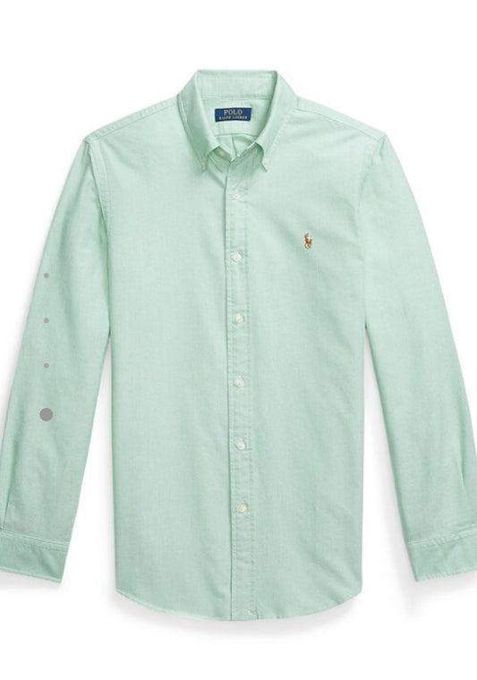 RL Poplin Aqua Green Shirt