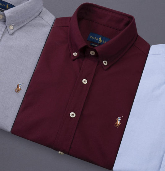 RL Wine Oxford Shirt