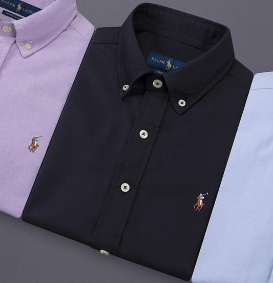 RL Black Oxford Shirt