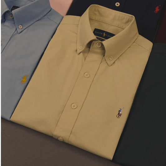RL Tan Oxford Shirt